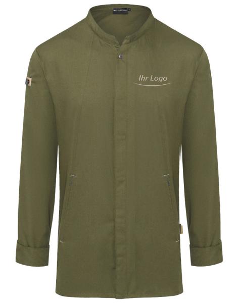 Green-Generation Kochjacke von Karlowsky mit Logo bestickt